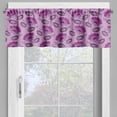 thumbnail image 2 of Ambesonne Purple Valance Pack of 2, Nature Inspired Flora, 54"X18", Purple Lilac Dark Purple, 2 of 5