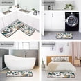 thumbnail image 5 of Kitchen Mat Set of 2 Kitchen Runner Rugs Non Skid Washable Standing Mat for Floor Home Sink Office Laundry Bathroom Bedroom Green Leaves, 5 of 6