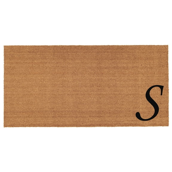 Calloway Mills Urban Chic Monogram Doormat, 30" x 48" (Letter S)