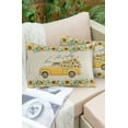 thumbnail image 6 of Pack of 2 Outdoor Pillow Covers, Sunflower Vintage Truck Yellow Buffalo Plaid Farm Waterproof Square Throw Pillowcase Cushion Decorative Pillow Covers for Couch Patio Tent, 20x12 in, 6 of 6