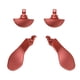 thumbnail image 2 of 4 piezas de accesorios de lengüeta trasera de reemplazo de metal para el controlador PS5 Elite (rojo) WDOplteas  Para estrenar, 2 of 4