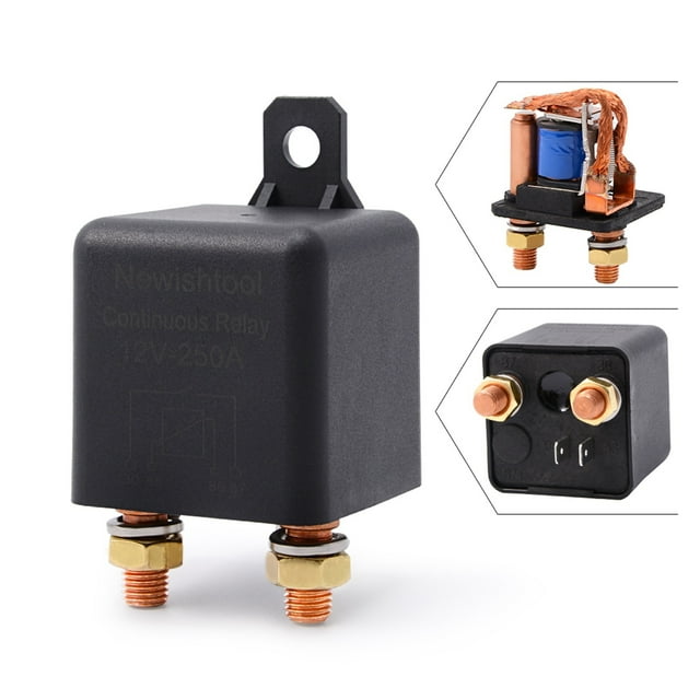 Automotive Relay 12V 24V DC High Capacity Switch Motor Truck Automatic Disconnetion Normally ON/OFF 4 Pin Terminals Socket ,Easy to Install