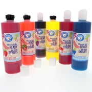 Hypothermias Snow Cone and Shaved Ice Syrup Variety Non-GMO 100% Pure Cane Sugar 6 Pack 16 Fl Oz Pints