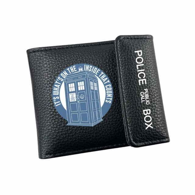 Billetera plegable delgada de Wallet Doctors Whos con personajes de anime