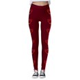 thumbnail image 4 of Tosmy Leggings For Women Women's Casual Valentine's Day Print Yoga Pants Leggings Soft, 4 of 5
