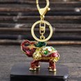 thumbnail image 2 of Creative 3D Enamel Elephant Keychain Crafts Key Holder Fashion Crystal Animal Bag Metal Pendant Keyring Unique Jewelry Gift, 2 of 4