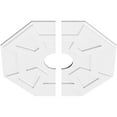 thumbnail image 2 of 28"OD x 6"ID x 9 3/4"C x 1"P Logan Architectural Grade PVC Contemporary Ceiling Medallion, Two Piece, 2 of 11