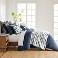 thumbnail image 3 of Levtex Home - Bakio Quilt Set - King Quilt + Two King Pillow Shams - Contemporary Coastal in Navy and White - Quilt Size (106x92in.) and Pillow Sham Size (36x20in. ) - Reversible - Cotton, 3 of 7