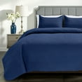 thumbnail image 3 of JEAREY Reversible Coverlet Bedding Set for All Season 3 Piece TWIN/TXL - Navy Blue, 3 of 5