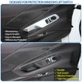 thumbnail image 2 of TINKI Real Carbon Fiber Window Lift Switch Cover Compatible with Chevrolet Corvette C8 2020-2023, Window Lift Switch Panel Decoration Frame Trim Cover, 2 of 14