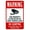Warning Sign 2, variant on Warning This Property Protected By Video Surveillance Private Driveway Sign - 8"x12", Driveway Security Metal Decor for Business Walls, Safety Zones