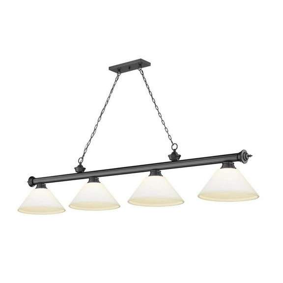 4 Light Billiard in Traditional and Classical Style-18.75 inches Tall and 14 inches Wide Bailey Street Home 372-Bel-4596742