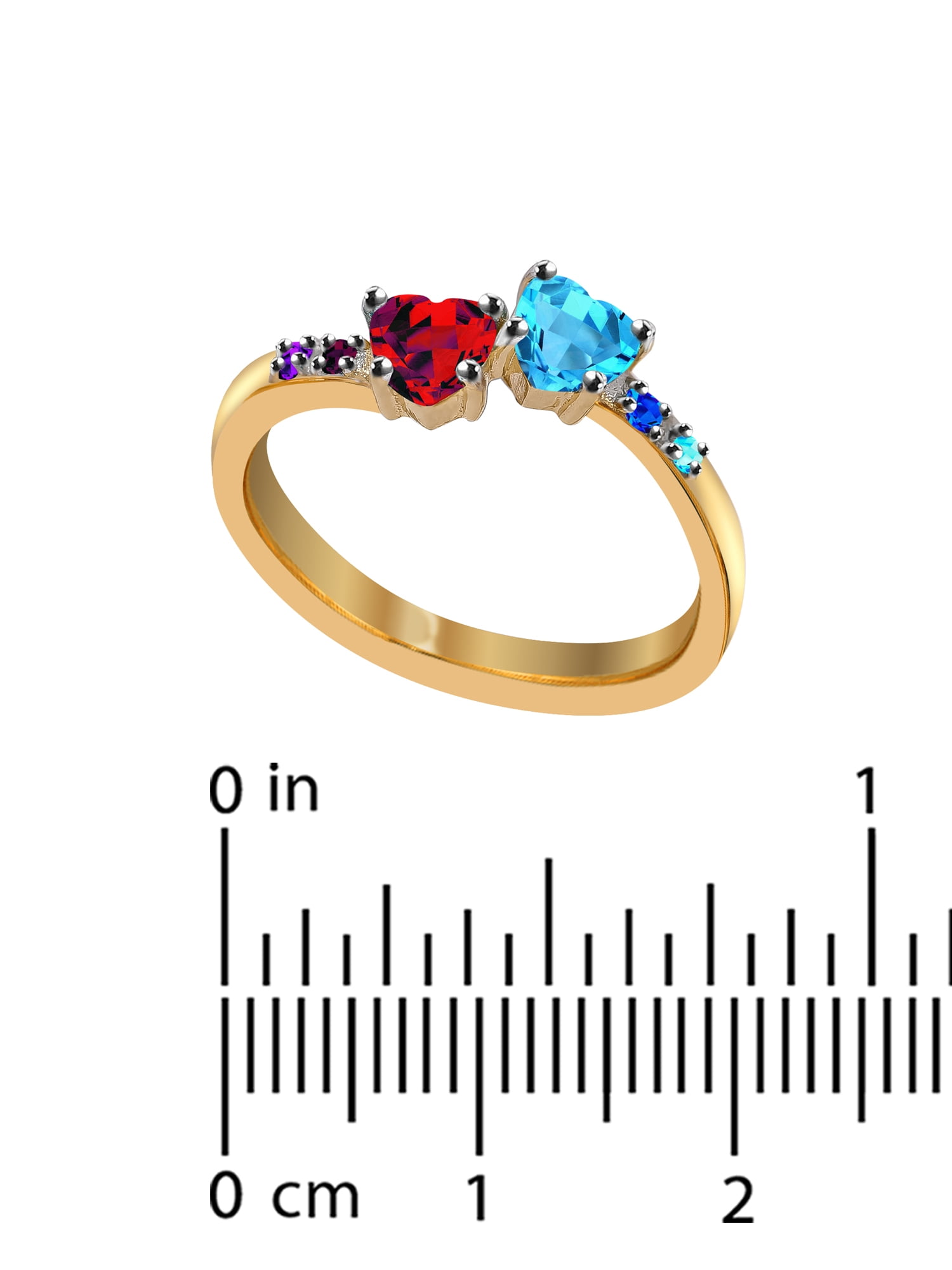 Family Ring with Up to Six Birthstones