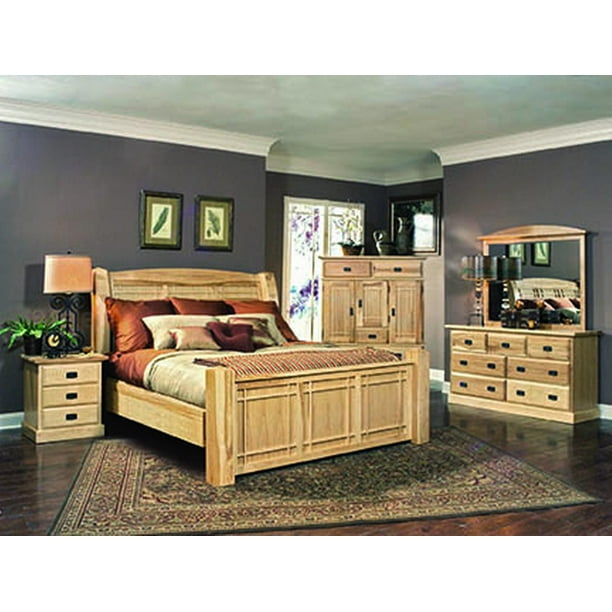 AHINT517H Amish Highlands King Arch Panel Headboard