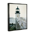 thumbnail image 4 of Stupell Industries White Lighthouse Photography Travel & Places Photography Black Floater Framed Canvas Art Print Wall Art, 25 x 31, 4 of 10