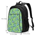thumbnail image 5 of Pofeuu Motorcycle Riding Dinosaur Print Storage Laptop Backpack with USB Charging Port[Water Resistant] College Computer Bookbag Fits, 5 of 7