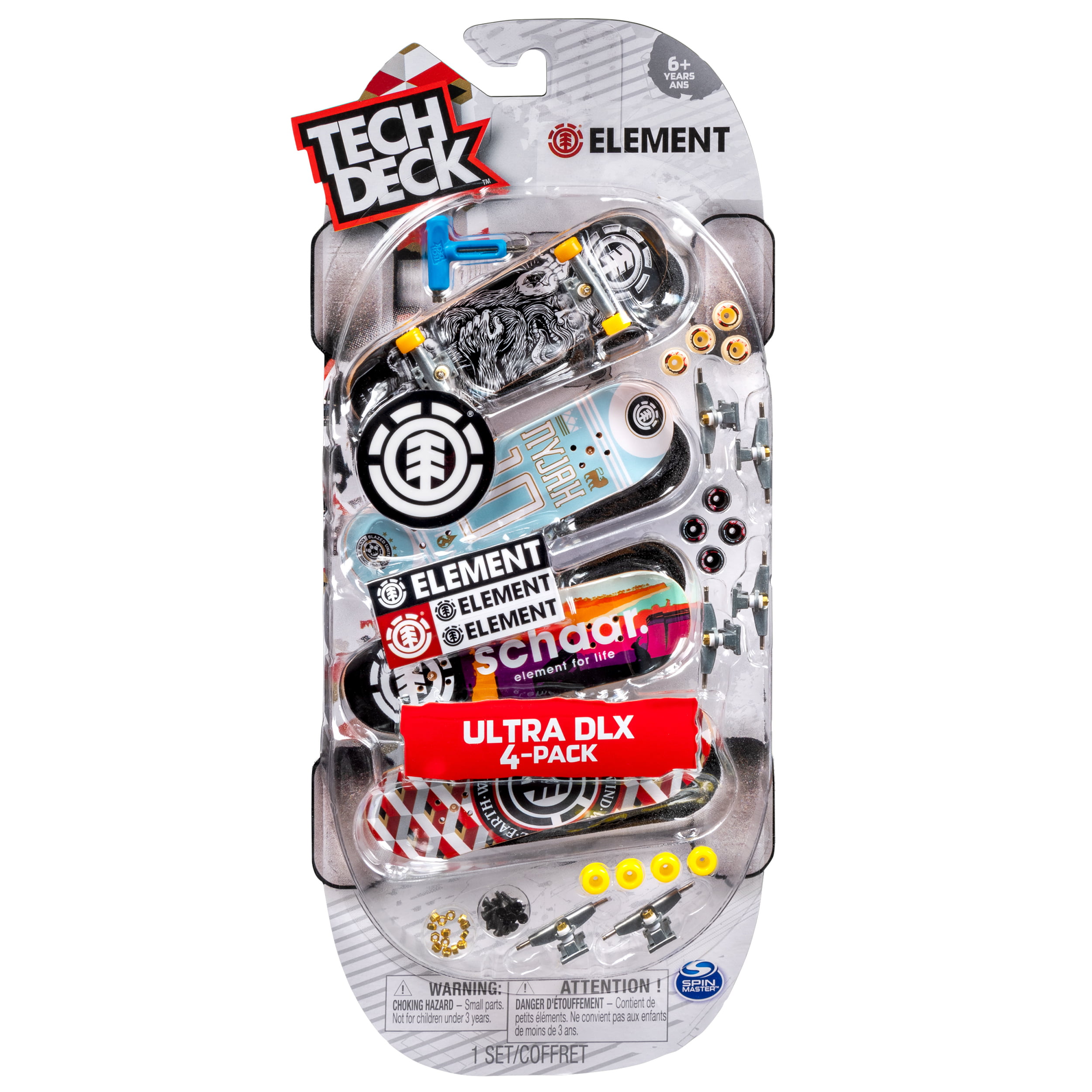 Tech Deck Ultra DLX 4 Pack 96mm Fingerboards Revive 20th Anniversary Special Edition Spin Master 20090754