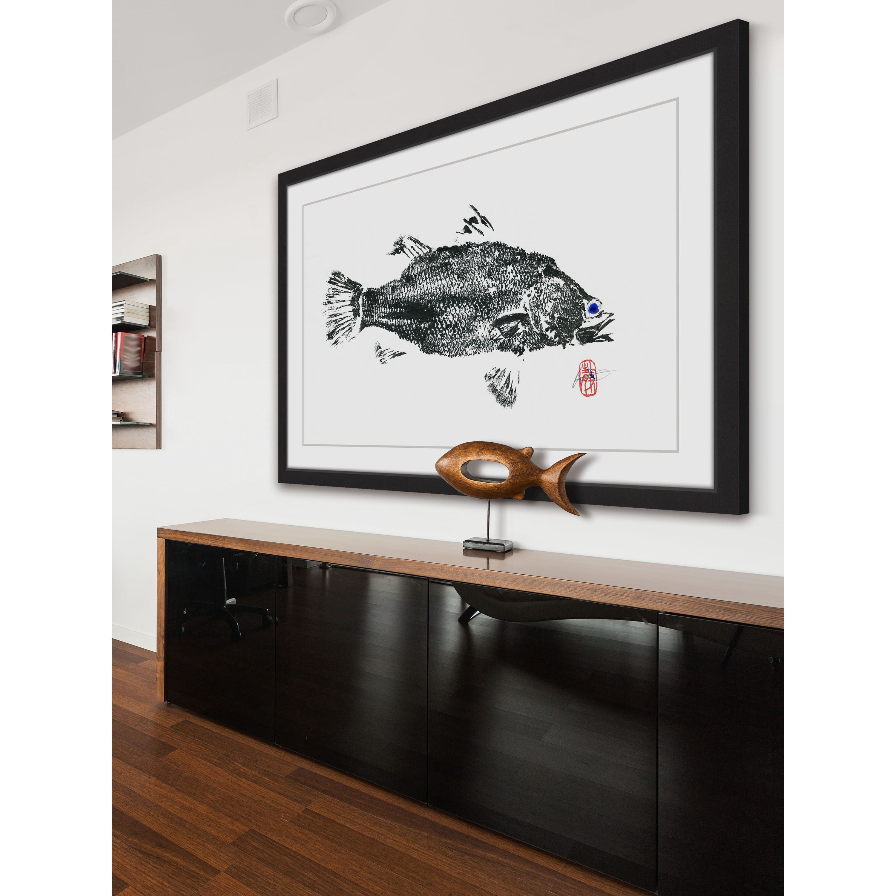 "Barramundi Solitaire" Framed Painting Print