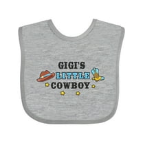 Inktastic Gigis Little Cowboy with Cowboy Hat and Boots Boys Baby Bib