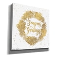 thumbnail image 2 of Epic Graffiti 'Seasons Greetings Gold Wreath' by Cindy Jacobs, Canvas Wall Art, 12"x12", 2 of 2