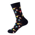 thumbnail image 2 of Novelty Colorful Food Pattern Crew Socks, Fun Cartoon Printed Fashion Mid Calf Socks for Men Women Daily Matching B, 2 of 3