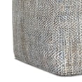 thumbnail image 5 of Simpli Home Nate 18 inch Wide Boho Square Pouf in Grey Mélange Cotton, 5 of 5