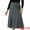 Dark Gray, variant on DARING DIVA Women's Ribbed Knit A-Line Skirts Stretchy Sweater Midi Skirt M Navy Blue