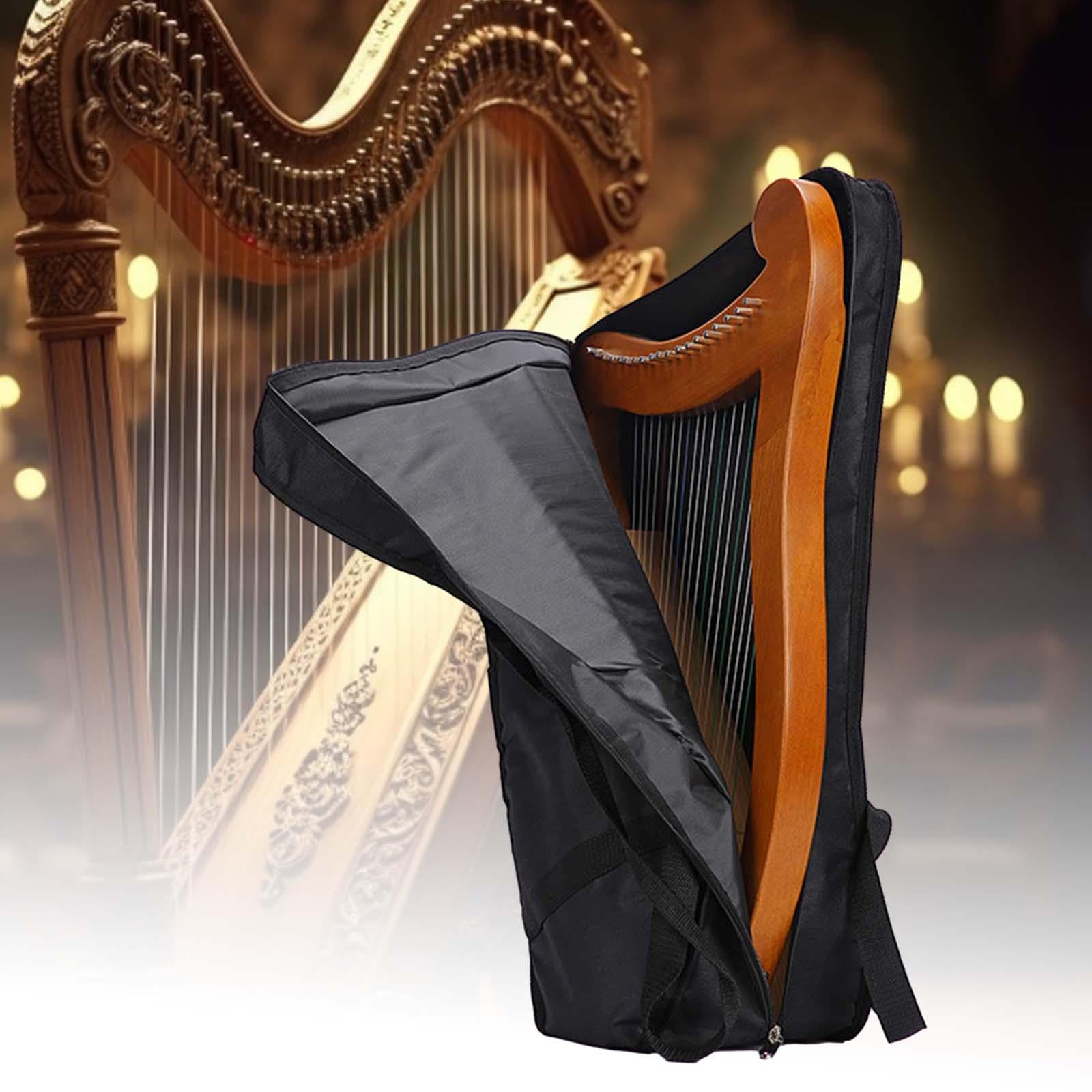 LeeQinersw Harp Carrying Case, Harp Storage Bag, Portable Thumb Piano Mbira Box, Shockproof 65x43cm
