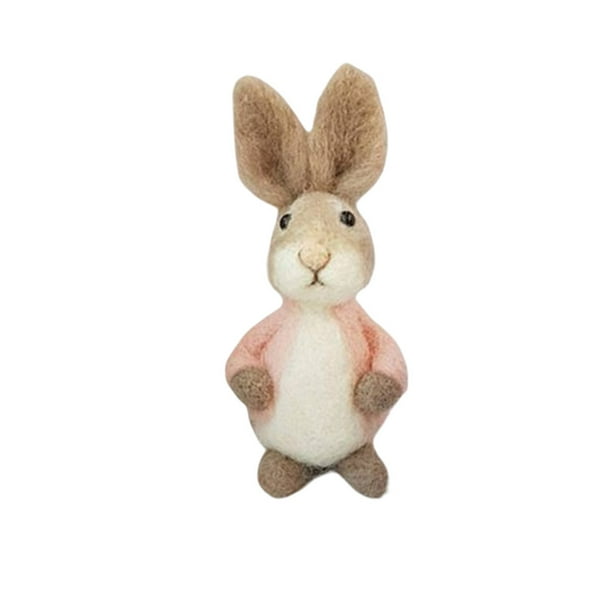 Cateissary Adorno de Pascua Animal DIY Festival fiesta atmósferas decoración interior cama decorativa muñeca escaparate Prop Kits de decoración para fiestas Rosa