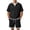 Black, variant on hotojiny Men's Two Piece Shorts Sets Summer Sweatsuits Casual Comfy Jogging Active Sets Stylish Color Block Matching Outfit(Green,X-Large)