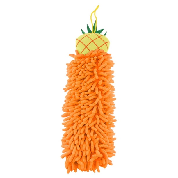 Toalla de microfibra suave de dibujos animados colgando toallita cocina toalla de mano naranja DYNWAVEMX Toalla de mano de microfibra