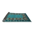 thumbnail image 2 of Ahgly Company Indoor Square Animal Light Blue Traditional Area Rugs, 4' Square, 2 of 4