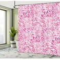 thumbnail image 4 of Ambesonne Botanic Shower Curtain, Vintage Floral Pattern Art, 69"Wx84"L, Hot Pink, 4 of 4