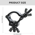 thumbnail image 5 of Stage Light Clamp 32-35mm Light Hook Heavy Duty Trusses Clamp Holder Accessory, 5 of 7
