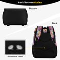 thumbnail image 5 of 36 Can Large Insulated Backpack Cooler, Leakproof Lunch Bag for Work, Picnics, Hiking, Biking & Outdoor Activities, Reusable Travel Tote with Multiple Pockets Colorful Watercolor Flowers, 5 of 7