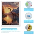 thumbnail image 3 of Diamond Art Kits for Adults, Dinosaur Sunset Lake Reflection 5D Diamond Painting Kits for Adults Beginners, DIY Full Drill Diamond Painting, Gem Art and Crafts 12x16, 3 of 7