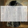 thumbnail image 3 of Yaoyar Men's Bohemian Floral Print Button Down Shirts, Loose Lapel Long Sleeve Vintage Beach Holiday Shirts, 3 of 5