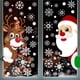 thumbnail image 2 of Pegatinas estáticas para ventana con dibujos de Papá Noel, ciervo, alce, copo de nieve, muñeco de nieve, decoración para fiesta navideña, 2 of 5