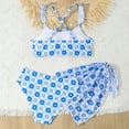 thumbnail image 4 of HAYIMI Child Summer Girls 3 Piece Swimsuit Bathing Suit Cute Floral Print Bikini Set With Cover Ups Beach Skirt Kids Swimwear Breathable Fashion Swim Wear, 4 of 7