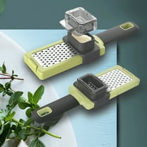 Pxyqht Explosion Gadget Grinder, Green Garlic Press, Kitchen Garlic Pounder, Metal Garlic Grinder for Fresh Garlic Paste