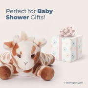 Bearington Collection Baby Patches 8 Inch Plush Giraffe Toy with Rattle - Super Soft Safari Giraffe Stuffed Animals for Babies & Newborns