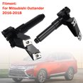 thumbnail image 1 of 1 Pair Front Headlight Spray Washer Nozzle For Mitsubishi Outlander 2016-2018, 1 of 11