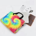 thumbnail image 5 of 16" Laptop Briefcase for Work Travel Laptop Shoulder Bag Carrying Handbag Laptop Case Tie-dyed Colorful Spiral Pattern, 5 of 8