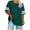 Green, variant on Women's Striped Short Sleeve Tops Oversized Crewneck T-shirt Plus Size Summer Basic Tees Casual Baseball Tee Shirts Blue XXXXL