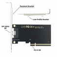 thumbnail image 3 of FVH External Slimline SFF-8654 8X 74Pin to PCIE Express 3.0 PCIE4.0 Raid Card VROC Raid0 Hyper Adapter, 3 of 9