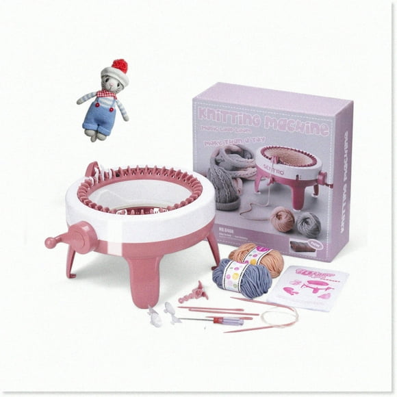 SmartStitch 40 - Ultimate Knitting Machine Kit for Adults & Kids: DIY Scarves, Hats, Gloves, and New Year Gifts