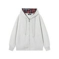 thumbnail image 2 of CONZONE Mens Casual Hoodies Long Sleeve Pullover Hoodie for Men Zip Up Solid Winter Warm Hooded Sweatshirts With Pocket, 2 of 3