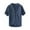 Dark Blue, variant on Mlzmgr Top for Men Summer Notched V Neck Button Short Sleeve Loose Casual Lightweight Tee Shirts