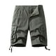 thumbnail image 1 of pstuiky Pantalones cortos de gimnasio para hombre, Pantalones cortos cargo de talla grande para hombre, con múltiples bolsillos, holgados, para playa y verano Pantalones cortos cargo, 1 of 3