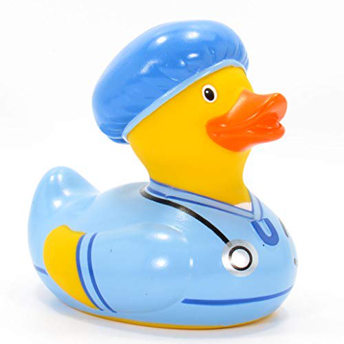 Doctor First Responder Rubber Duck Bath Toy by Bud Duck | Elegant Gift Packaging -\ I am not a quack!\" | Child Safe | Collectable"